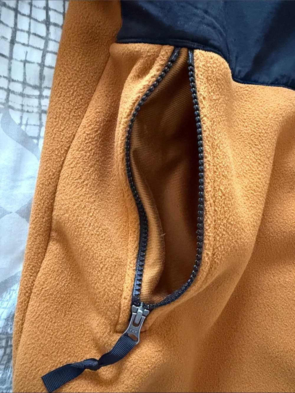The North Face Denali Hooded Fleece Jacket – Utility Brown/TNF Black – Men’s L